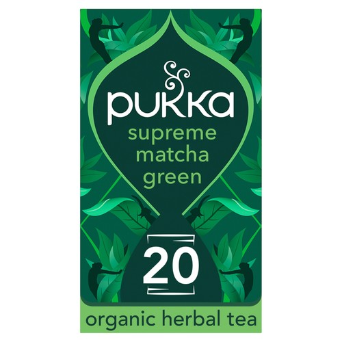 Pukka Supreme Matcha Green Organic Fair Herbal Tea 20 Sachets