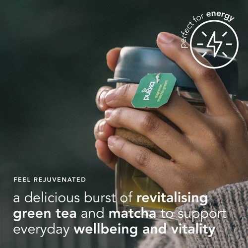Pukka Supreme Matcha Green Organic Fair Herbal Tea 20 Sachets thumbnail 2