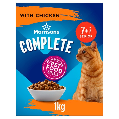 Morrisons Senior Cat Food Box Chicken Turkey & Rice 