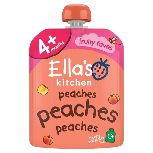 Ella's Kitchen Organic Peaches First Tastes Baby Food Pouch 4+ Months