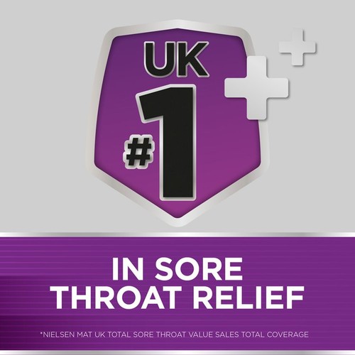 Strepsils Extra Medicated Sore Throat Lozenges Triple Action Blackcurrant  thumbnail 2