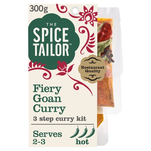 The Spice Tailor Fiery Goan Indian Curry Sauce Meal Kit 300g