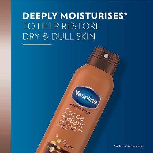 Vaseline Intensive Care Cocoa Spray Moisturiser 190ml thumbnail 5
