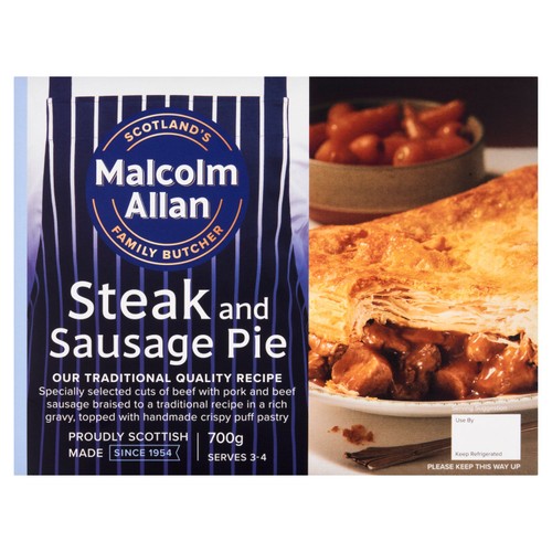 Malcolm Allan Steak & Sausage Pie