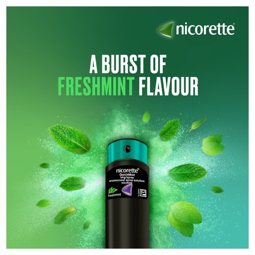 Nicorette QuickMist Mouthspray Freshmint (Stop Smoking Aid) thumbnail 2