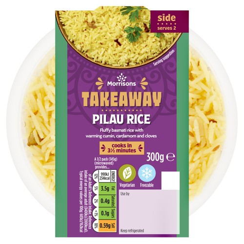 Morrisons Takeaway Indian Pilau Rice thumbnail 2