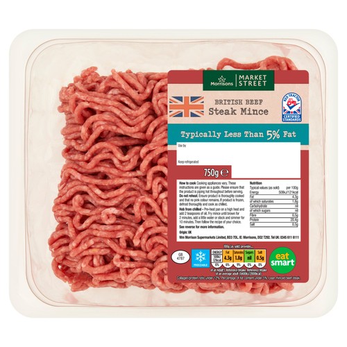 Morrisons British Beef Steak Mince 5% Fat 750g thumbnail 2