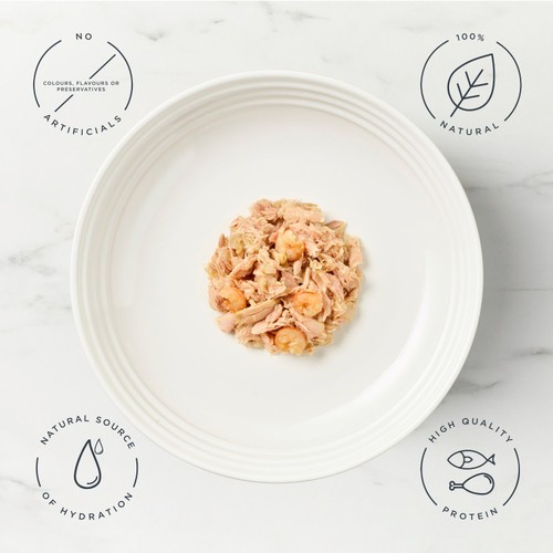 Encore Cat Pouch, Tuna Fillet with Prawn in Broth thumbnail 2