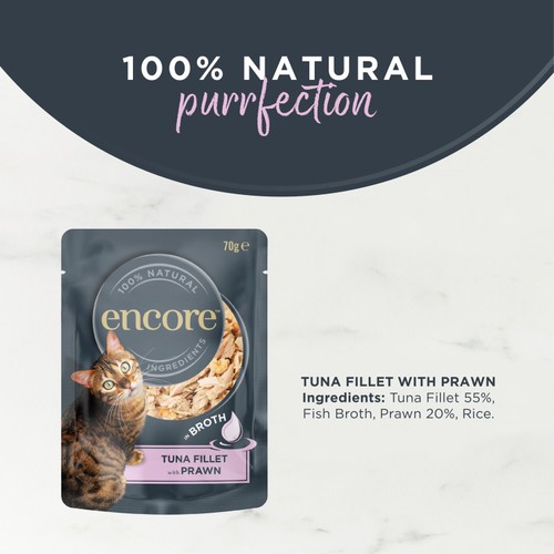 Encore Cat Pouch, Tuna Fillet with Prawn in Broth thumbnail 5