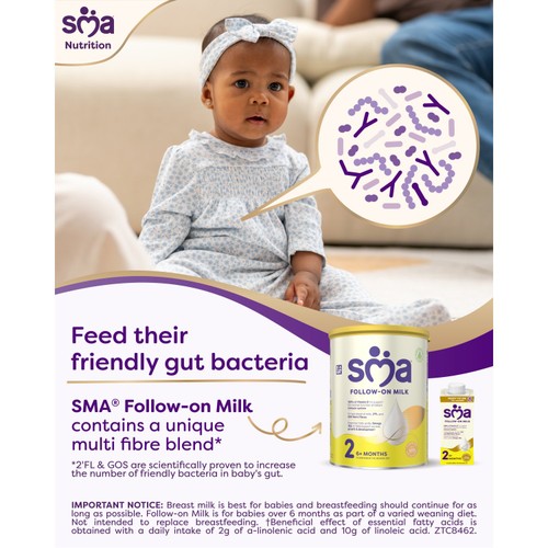 SMA Follow-On Baby Milk Powder Formula 6-12 Months 800g thumbnail 3