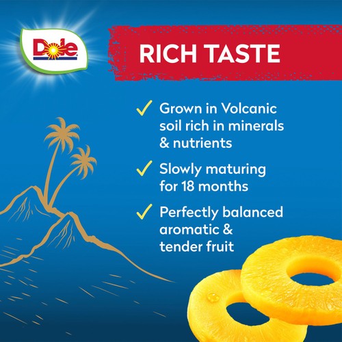 Dole Tropical Gold Pineapple Slices In Juice (432g) thumbnail 4