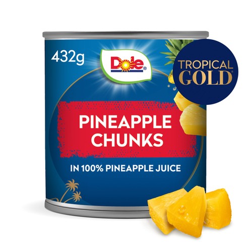 Dole Tropical Gold Pineapple Chunks in Juice (432g)