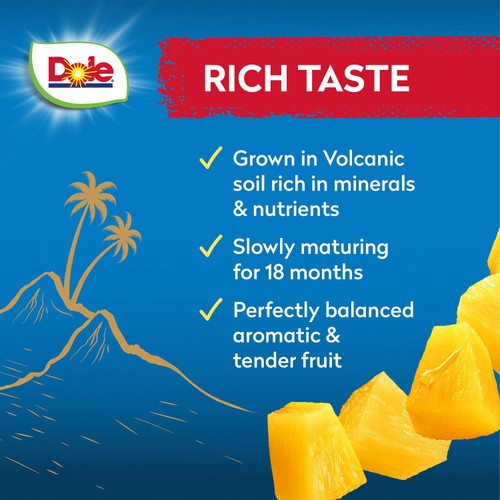 Dole Tropical Gold Pineapple Chunks in Juice (432g) thumbnail 3