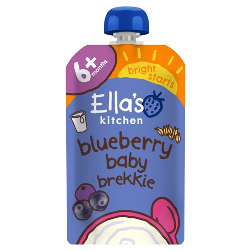 Ella's Kitchen Blueberry and Pear Baby Food Breakfast Pouch 6+ Months