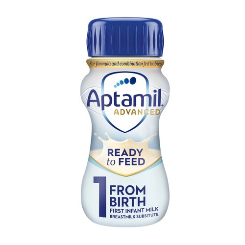 Aptamil Advanced 1 First Baby Milk Formula Liquid Ready to Feed from Birth