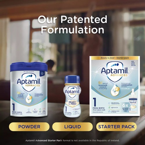 Aptamil Advanced 1 First Baby Milk Formula Liquid Ready to Feed from Birth thumbnail 4