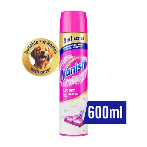 Vanish Gold Carpet & Upholstery Cleaner Foam