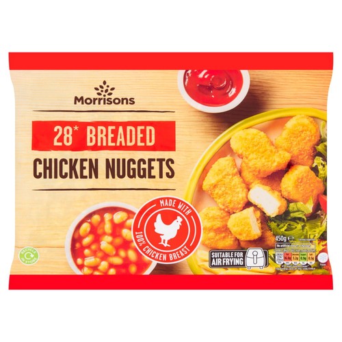 Morrisons 28 Breaded Chicken Nuggets 450g