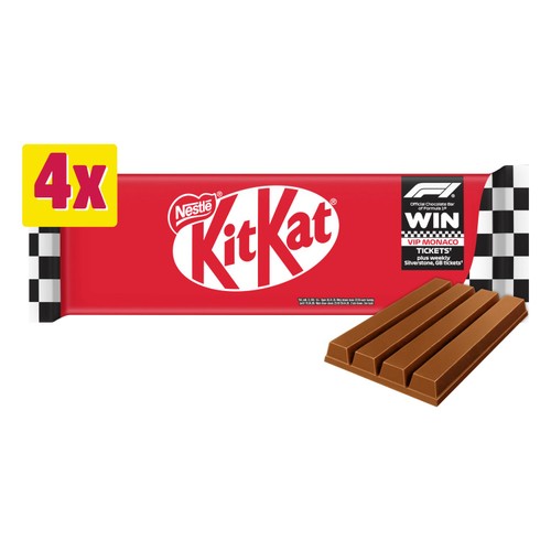 KitKat 4 Finger Milk Chocolate Bar Multipack 4x41.5g