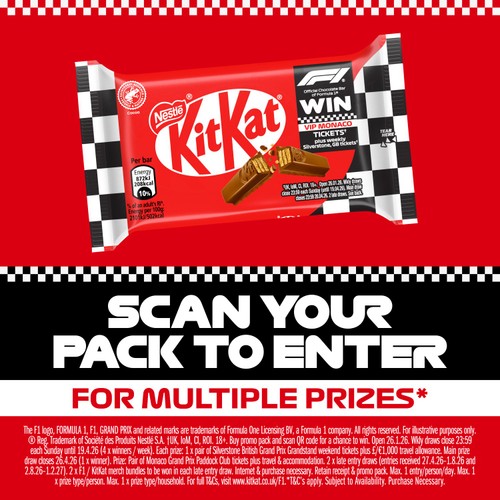 KitKat 4 Finger Milk Chocolate Bar 41.5g thumbnail 3