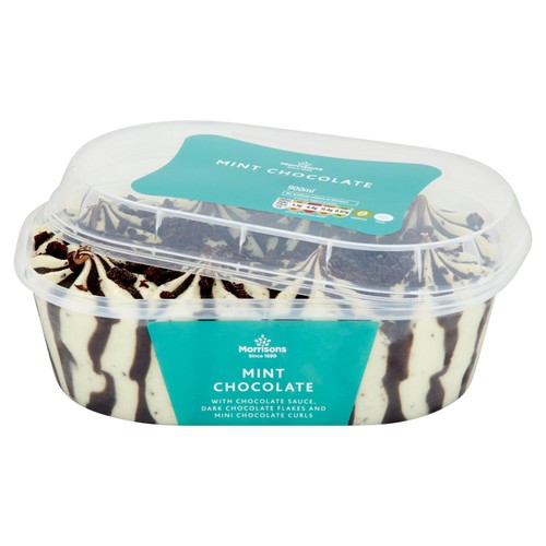 Morrisons Mint Chocolate Chip Ice Cream thumbnail 2