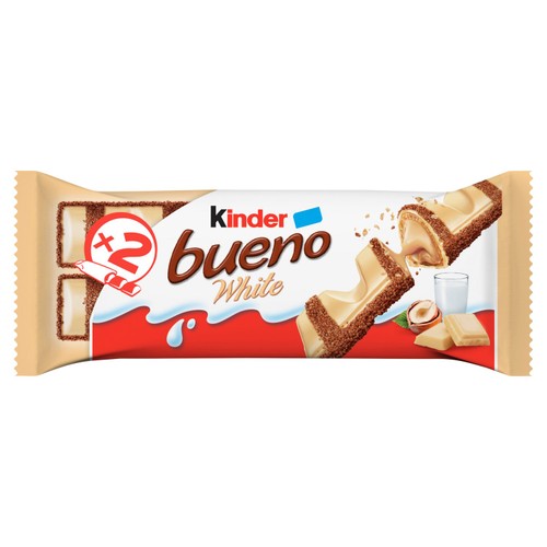 Kinder Bueno White Chocolate & Hazelnut Twin Finger Bar