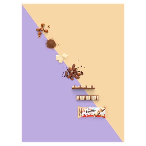 Kinder Bueno White Chocolate & Hazelnut Twin Finger Bar thumbnail 3