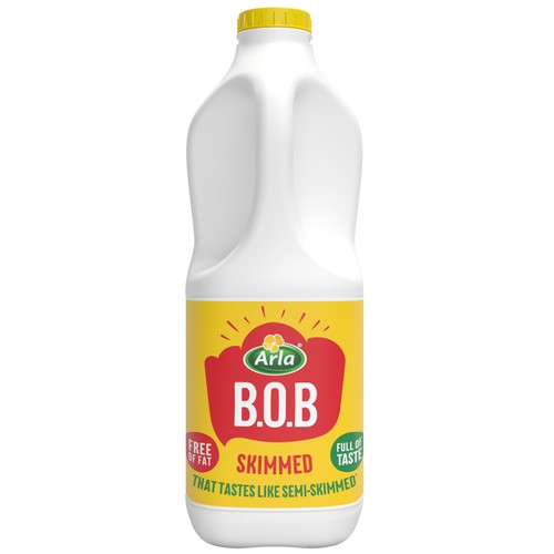 Arla BOB Skimmed Milk Tastes like Semi Skimmed 2L thumbnail 2