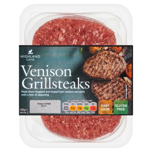 Highland Game Venison Grill Steaks 2 Pack 