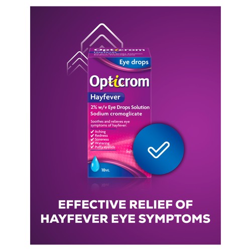 Opticrom Hayfever Eye Drops  thumbnail 2