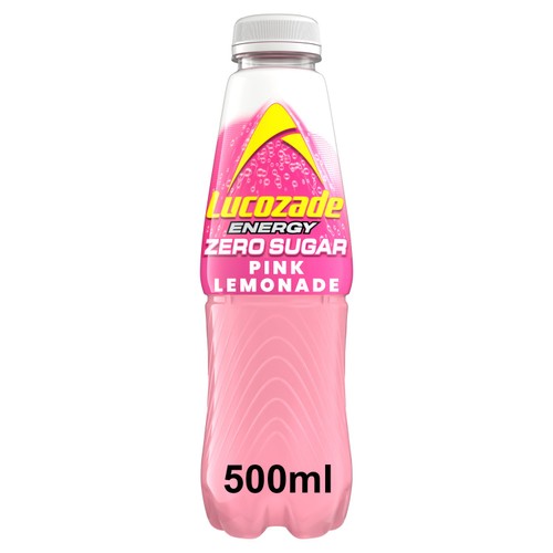 Lucozade Zero Sugar Drink Pink Lemonade