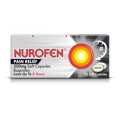 Nurofen Pain Relief 200mg Soft Capsules Ibuprofen