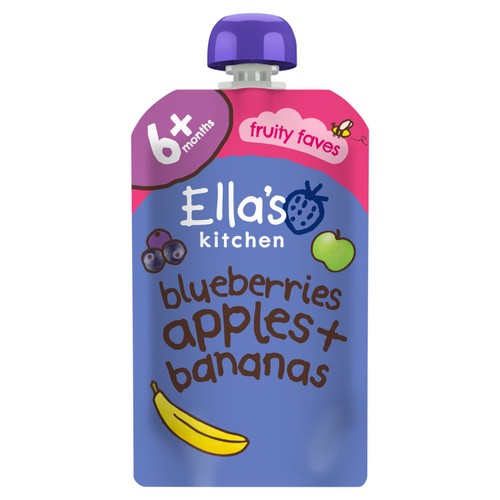 Ella's Kitchen Berries, Apples, Bananas + Vanilla Baby Food Pouch 4+ Months