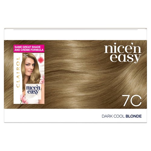 Clairol Nice n Easy Creme Permanent Hair Dye - 7c Dark Cool Blonde thumbnail 2