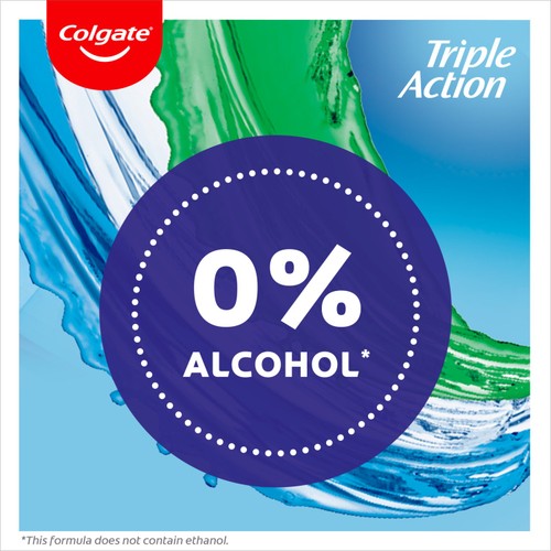 Colgate Triple Action Mouthwash Alcohol Free 500ml thumbnail 4
