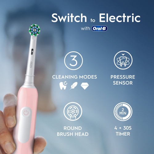 Oral-B Pro 600 3D White Electric Toothbrush Powered By Braun thumbnail 2