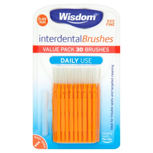 Wisdom Daily Use Interdental Brushes Orange 0.45mm
