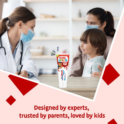 Aquafresh Kids Little Teeth Toothpaste 3-5 Years, 75ml thumbnail 3