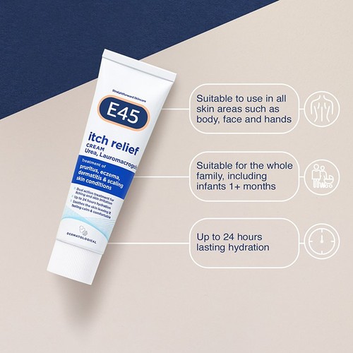E45 Itch Relief Cream, Body And Face Cream For Itchy And Irritated Skin thumbnail 2
