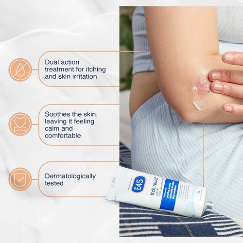 E45 Itch Relief Cream, Body And Face Cream For Itchy And Irritated Skin thumbnail 3