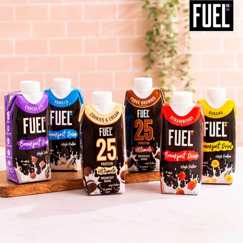 FUEL 10K Chocolate High Protein Milk Breakfast Shake Drink 330ml thumbnail 5