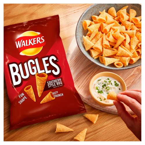 Walkers Bugles Southern Style BBQ Sharing Snacks Crisps thumbnail 3