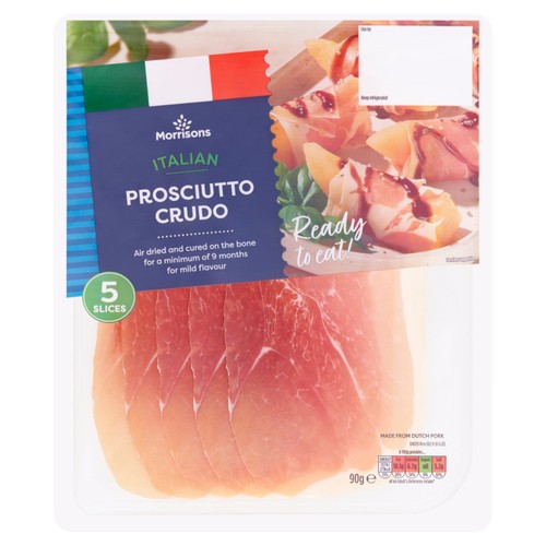 Morrisons Italian Proscuitto Crudo 90g