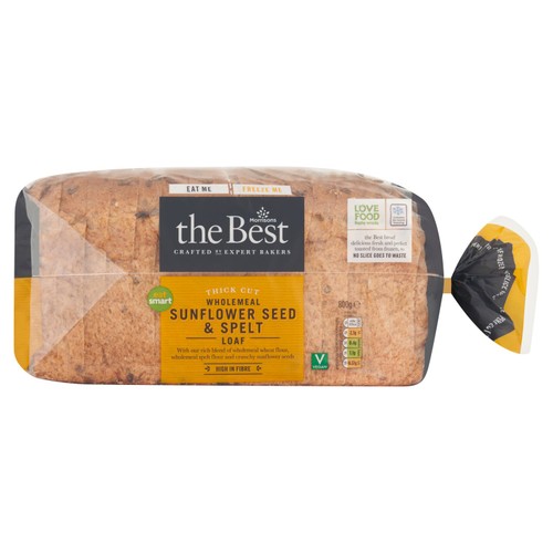 Morrisons The Best Wholemeal Sunflower Seed & Spelt Farmhouse Loaf