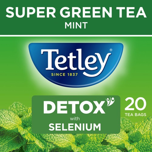 Tetley Super Green Tea Detox Mint 20s thumbnail 2