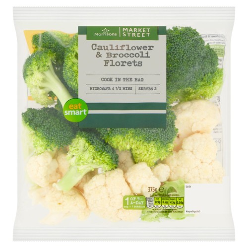 Morrisons Broccoli & Cauliflower Florets  375g
