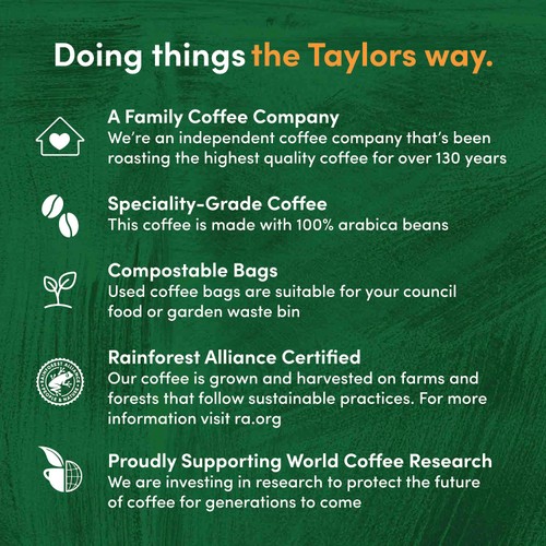 Taylors of Harrogate Rich Italian Coffee Bags 10s thumbnail 4