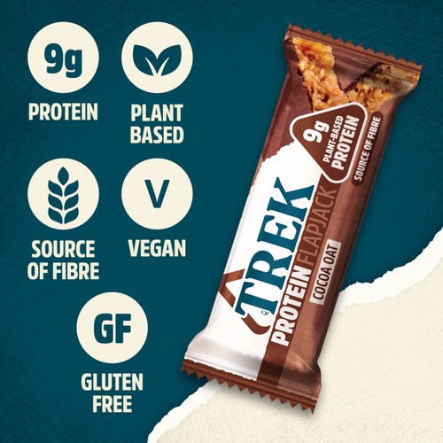 Trek Cocoa Oat Protein Flapjacks 3x50g thumbnail 2