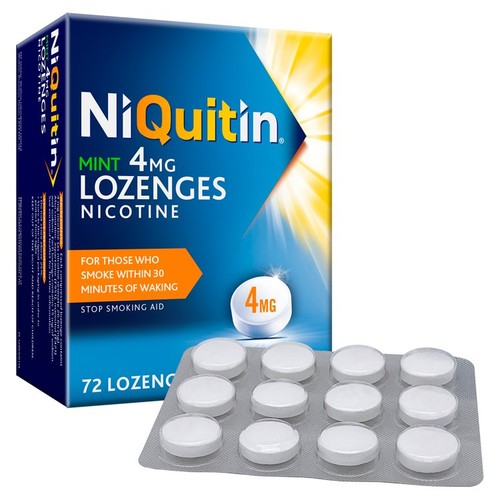 NiQuitin Mint Lozenge - 4mg, 72 Nicotine Lozenges -Stop Smoking Aid thumbnail 2