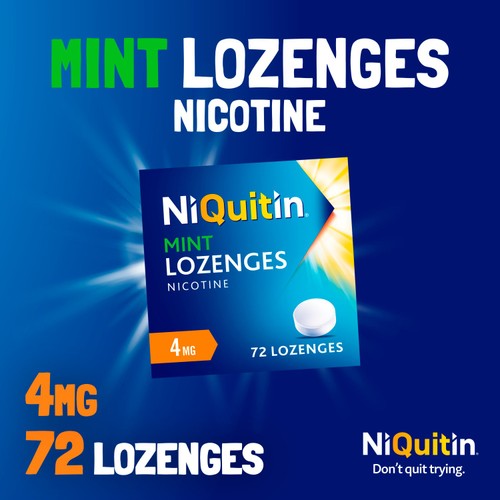 NiQuitin Mint Lozenge - 4mg, 72 Nicotine Lozenges -Stop Smoking Aid thumbnail 4
